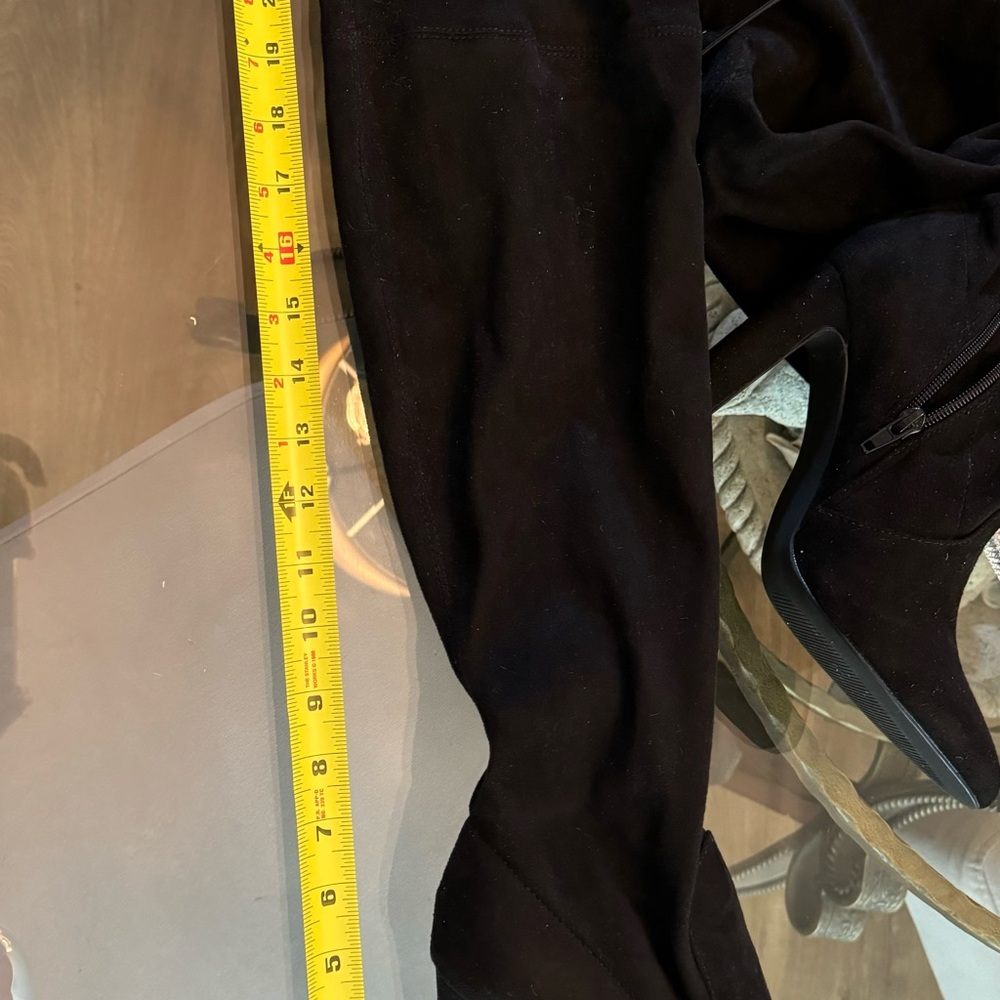 🔥🖤🔥 Sexy Black Knee-Hi Faux Suede Boots🖤
